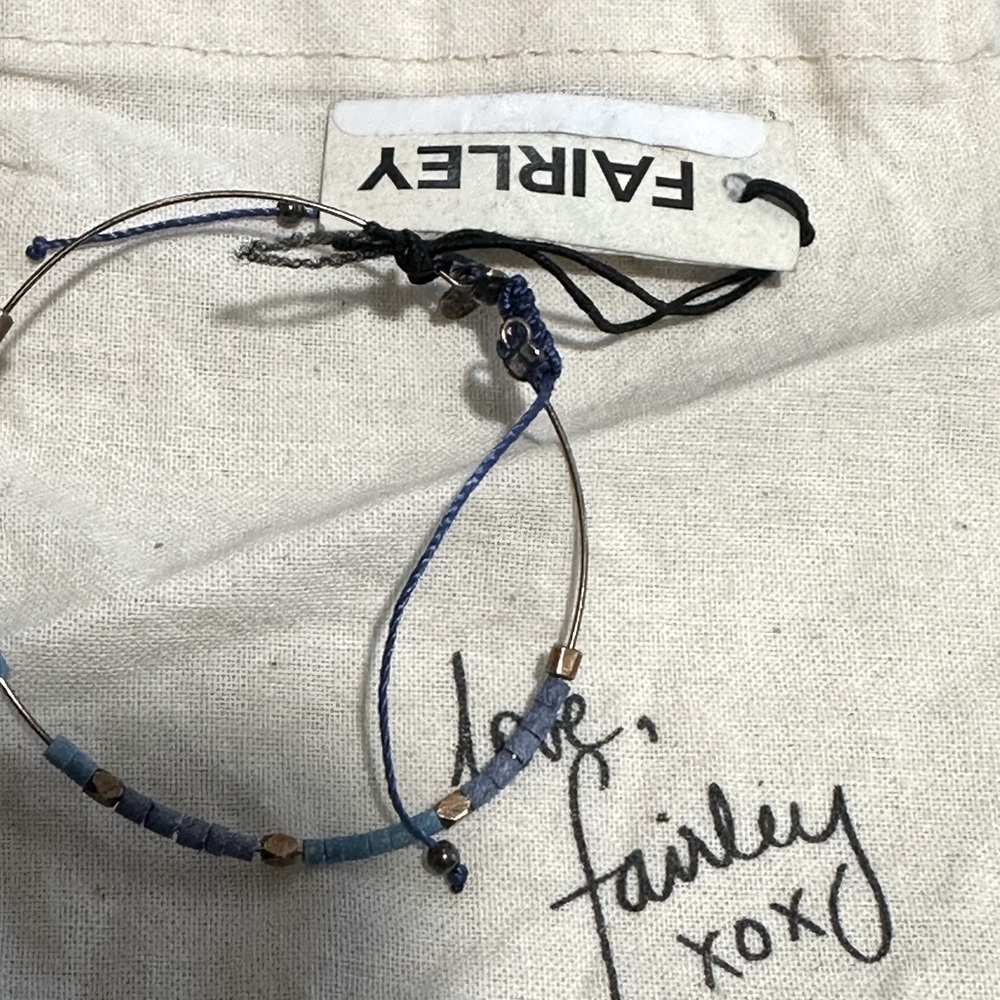 NWT Fairley Adjustable Beaded Bracelet reg $99 with pouch - Picture 7 of 8
